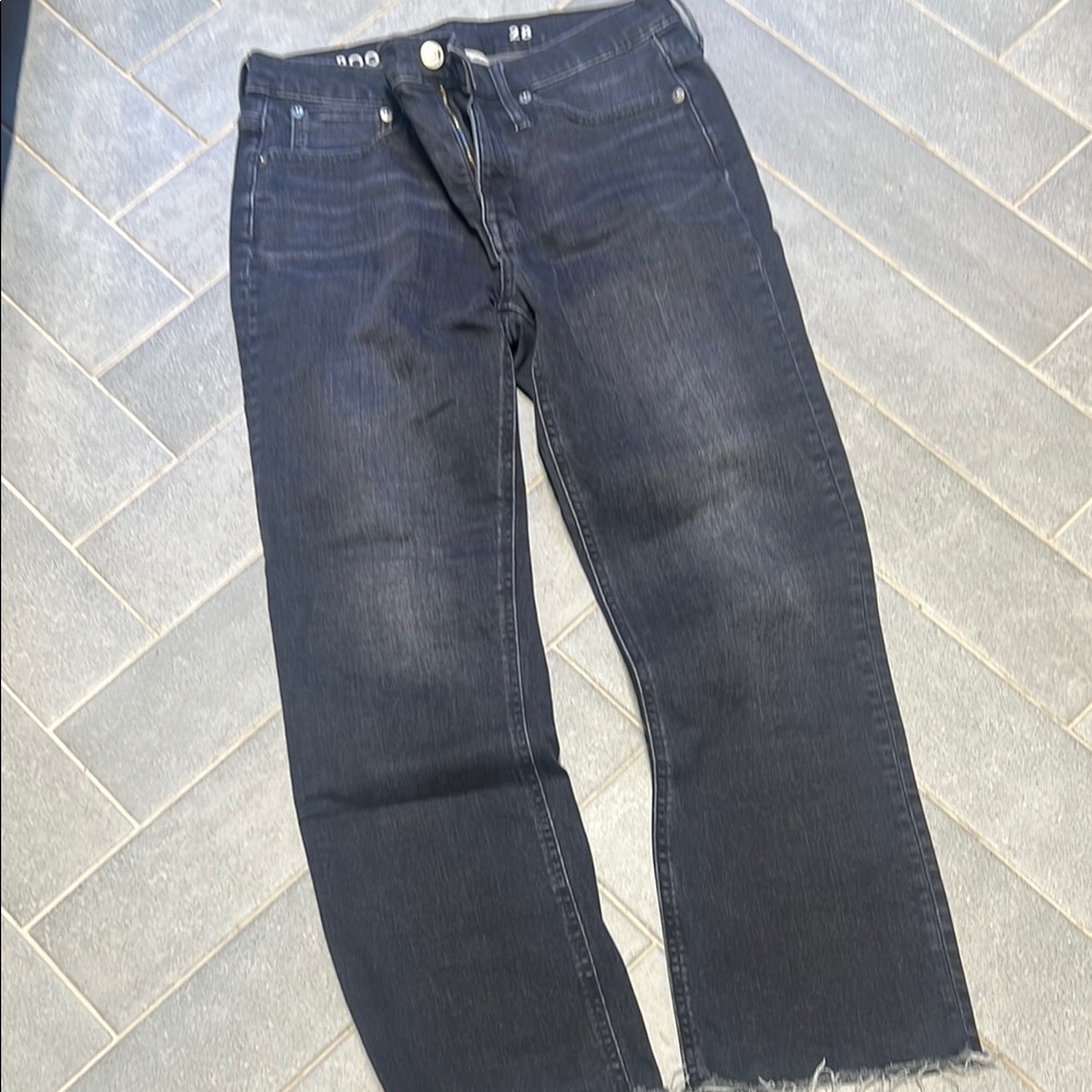 Jcrew black Demi Boot Crop Jeans 28